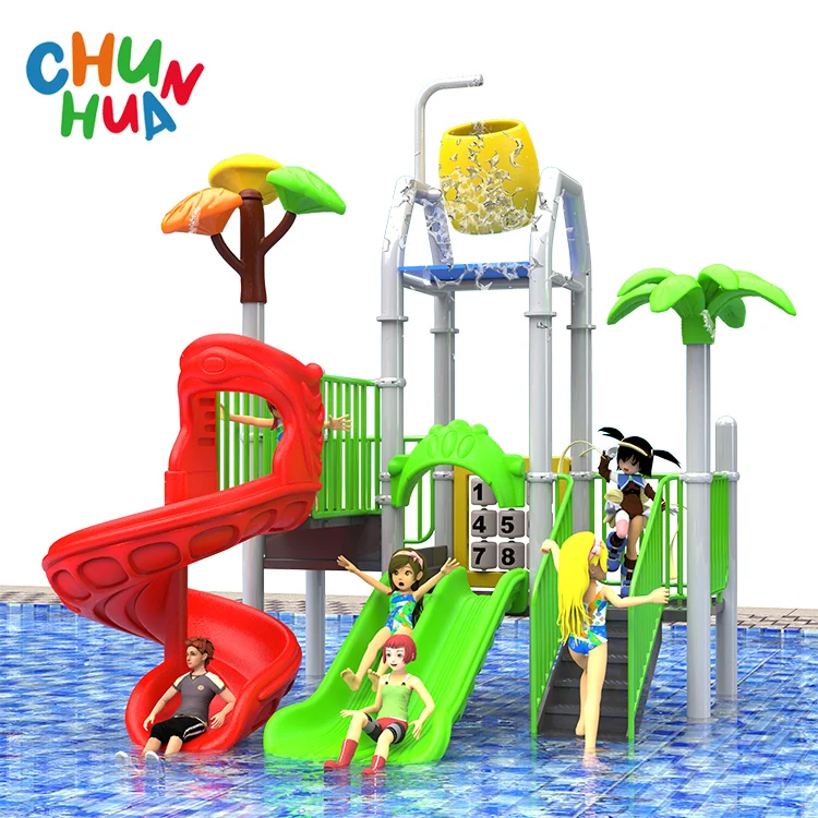 Custom Amusement Park Water Plastic Slides Games Outdoor Playground Play Water Park Swimming Pool