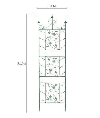 Easily Assembled Sustainable Customized Metal Garden Trellis Plant Climbing Iron Garden Fence Arch Vines Flowers Plant Trellis