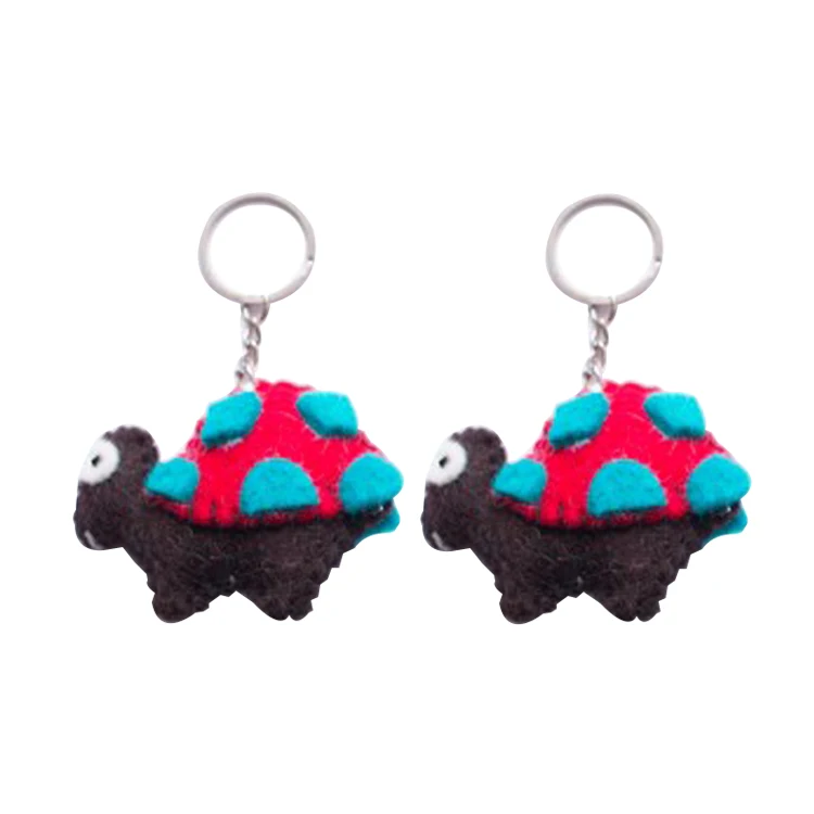 Hot Sale Fashion Cashmere Multicolor Key Chains Accessories Custom Wool Ring For Female
