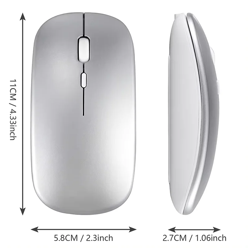 2024 Hot Sale Wireless Mouse Rechargeable Rgb Wireless 2.4g Silent Laptop Gaming Mouse Gamer Rechargeable Mouse For Computer