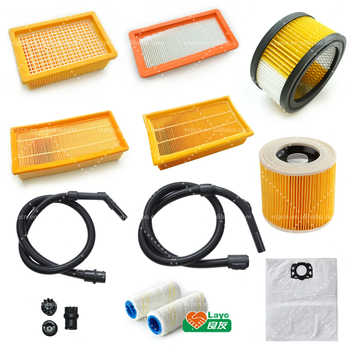 Vacuum Cleaner Floor Carpet Brush Tube Pipe Kit for Karchers Vacuum Cleaner Spare Part Accessory Head Hose Handle Nozzle 35MM