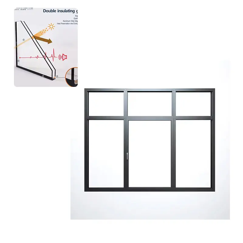Modern Design Automatic Aluminum Alloy Frame Double Tempered Glass Skylight Solution for Villas balcony windows