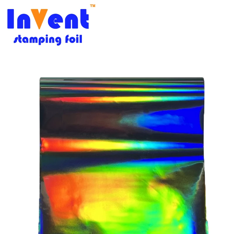 INVENT FOIL Silver Holographic Heat Transfer Foil Laser Hot Stamping Foil For Fishing Lures