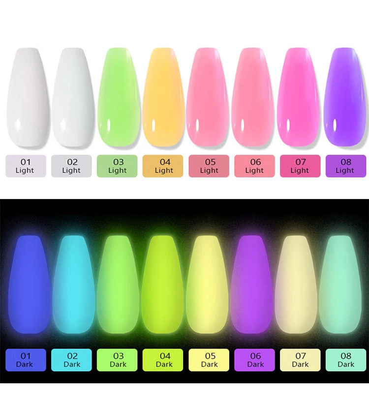 Neon Series 24 Colors 15ml Set Fluorescent Neon Soak Off Painting Nail Polish No Wipe Paint Fluorescent Uv Gel Polish