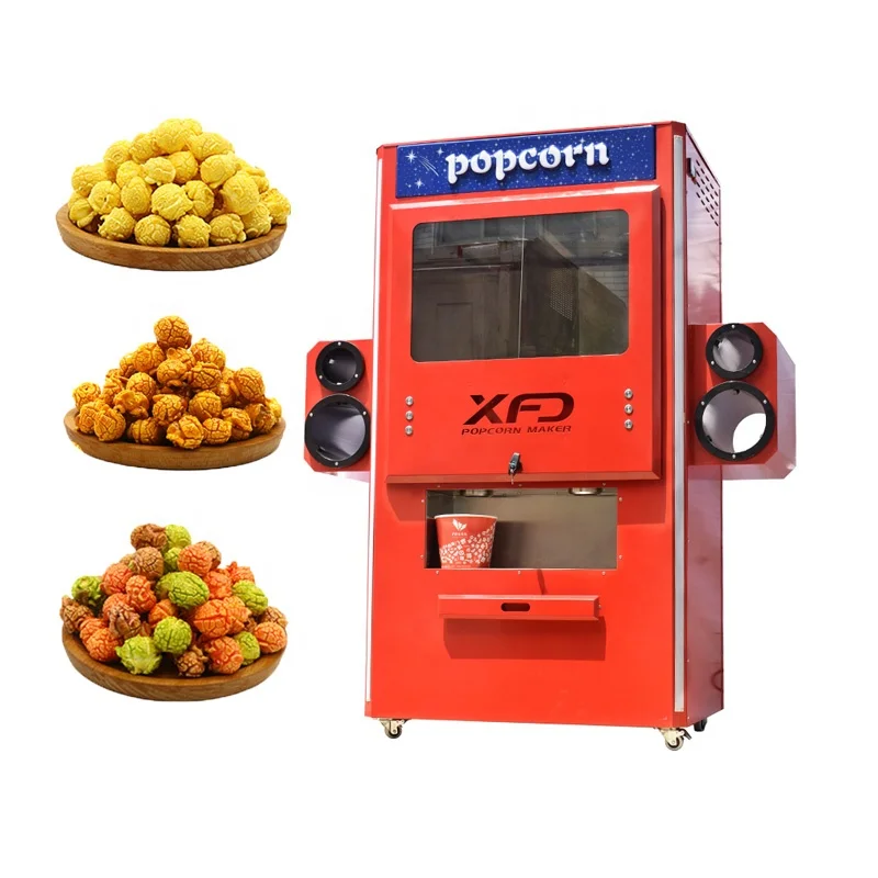Self Serving Machine for Popcorn Two Compartments Self-Serve Conditioner Cabinet & Popcorn Dispenser