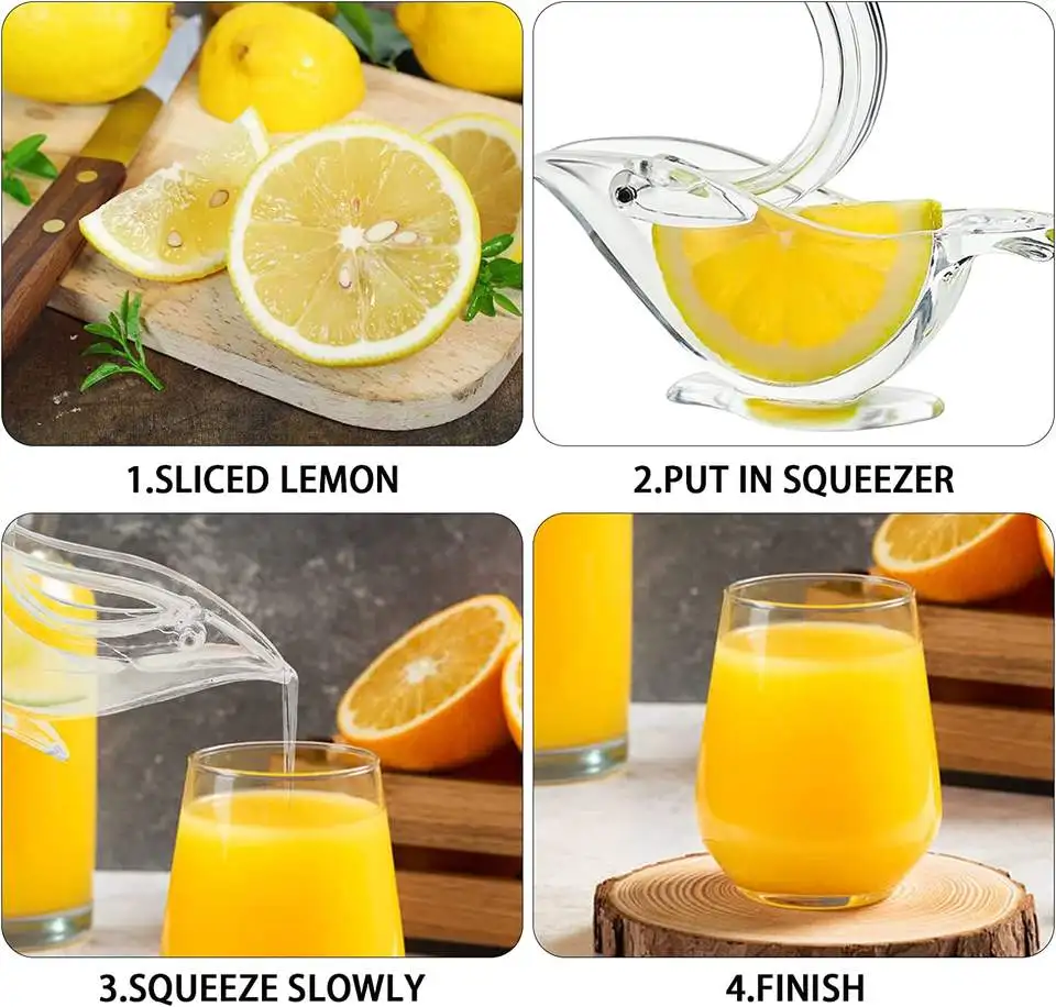 Extract Juice Grade Plastic Easy to Use Easy to Clean Multiple Size Options Home Kitchen Bar Lemon Crusher Lemon Juicer