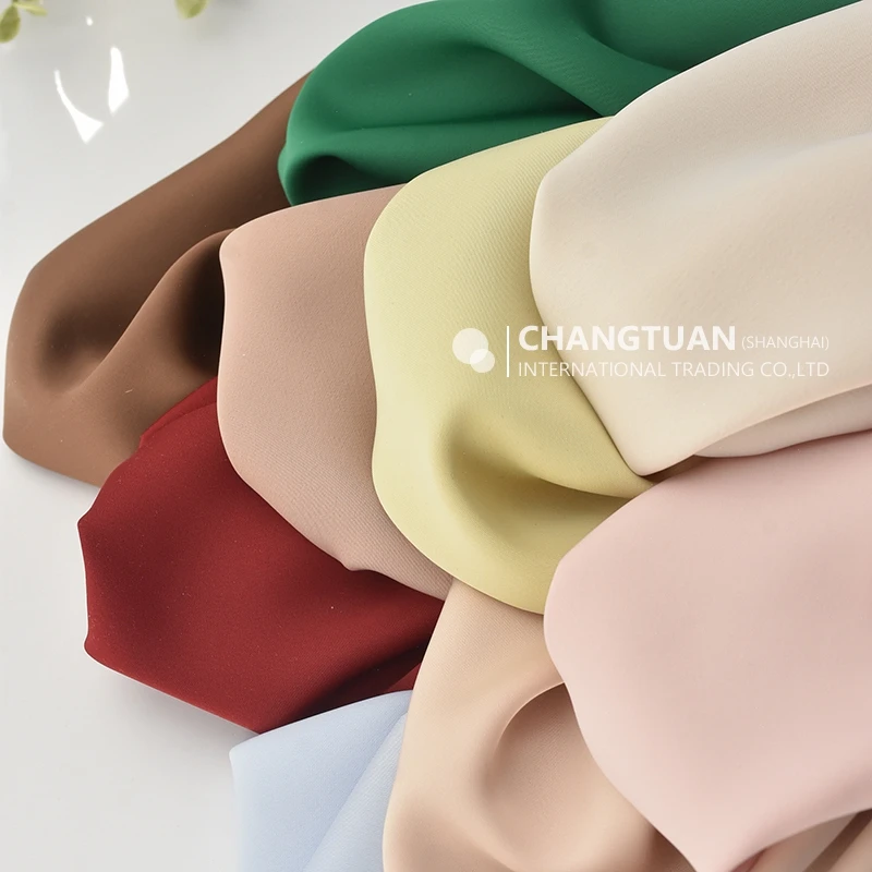 Wholesale High Quality Matte Stretch Satin Fabric Dull Face Draping Charmeuse Silky Satin For Dress Clothing Shirt