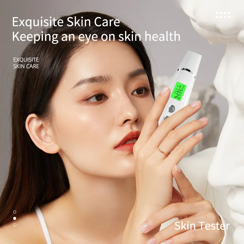 2024 New Analysis Moisture Device Skin Detector Lcd Display Skin Analyzer Water Oil Teste