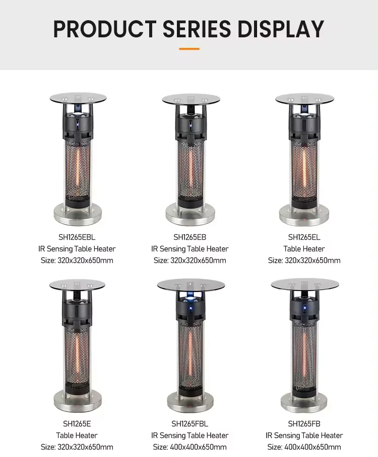 Scientec Triple IR Sensors Electric Far Infrared Gazebo Heating Table With LED Lighting