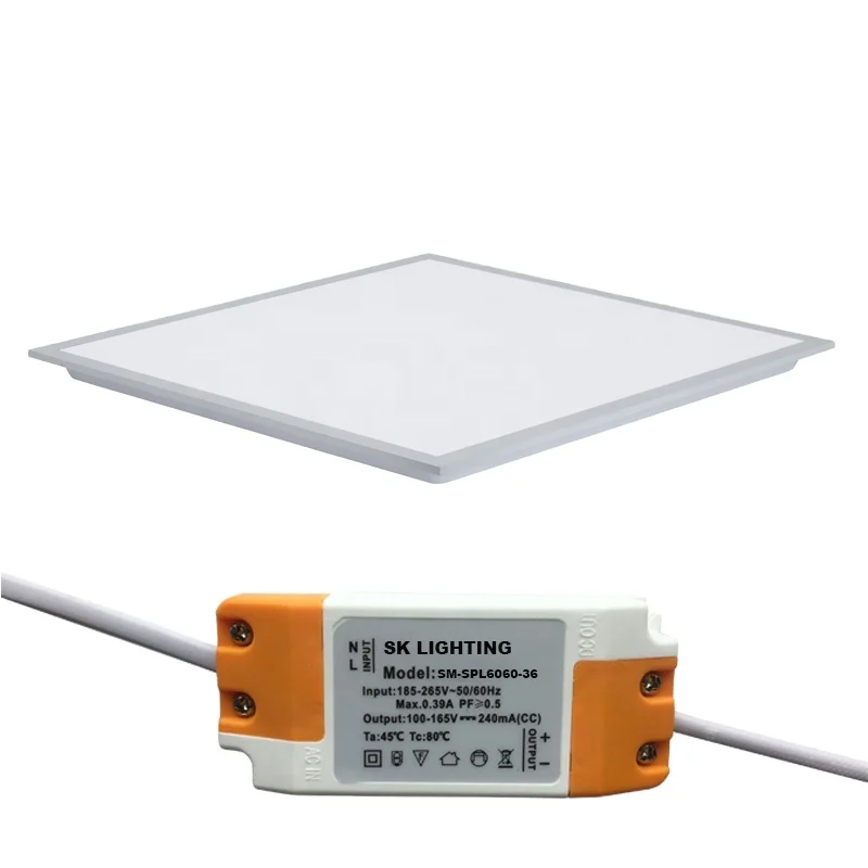 Indoor ceiling lamps High Brightness 120lm/W Back-lit LED Panel Light Square 36w Idea for office home indoor lighting