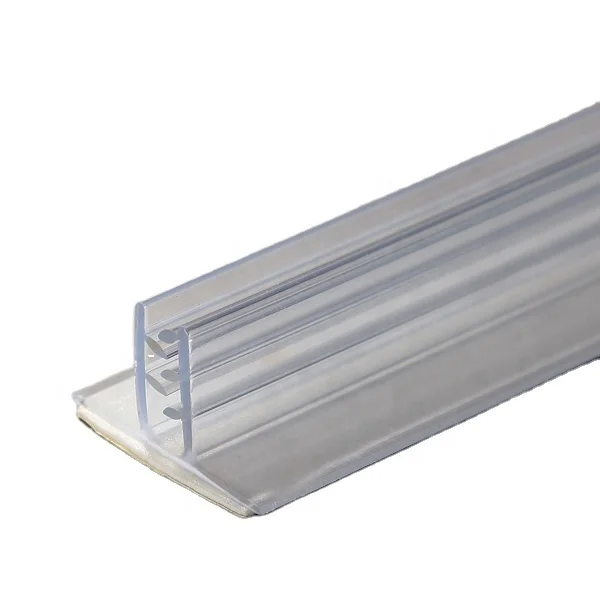 Meethope retail store display supermarket plastic T Stand flip up hinged self adhesive label holder