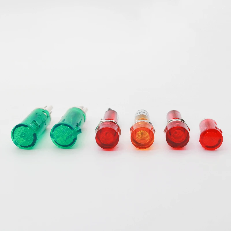 Red and yellow 110V 220V AC/DC alarm indicator mini plastic panel indicator led indicator