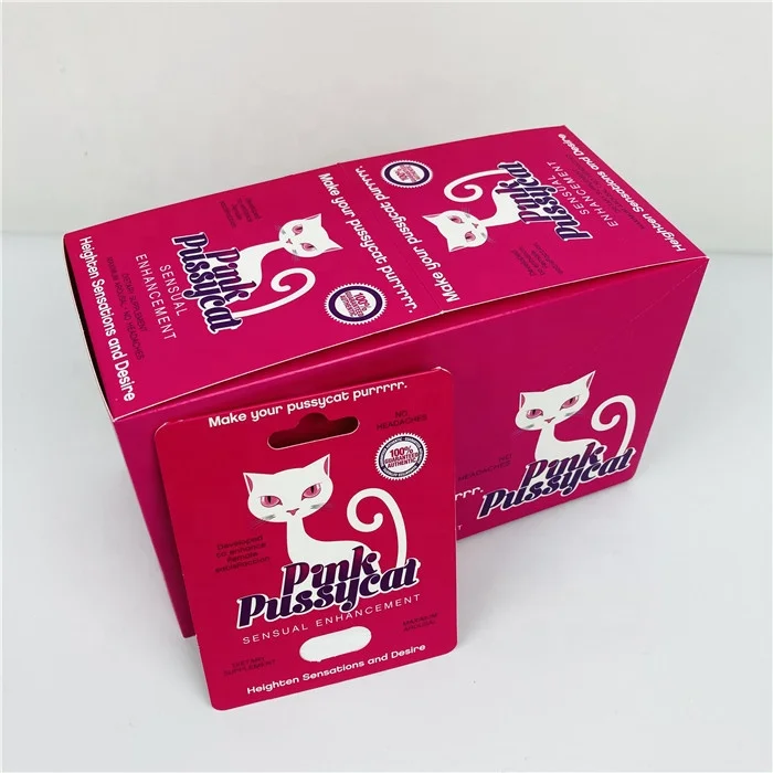 Rhino 69 600K Blister 3D Card For Capsule Container Jar Pink Pussycat Female Enhancer Pills Packaging Black Mamba 7K Paper Card