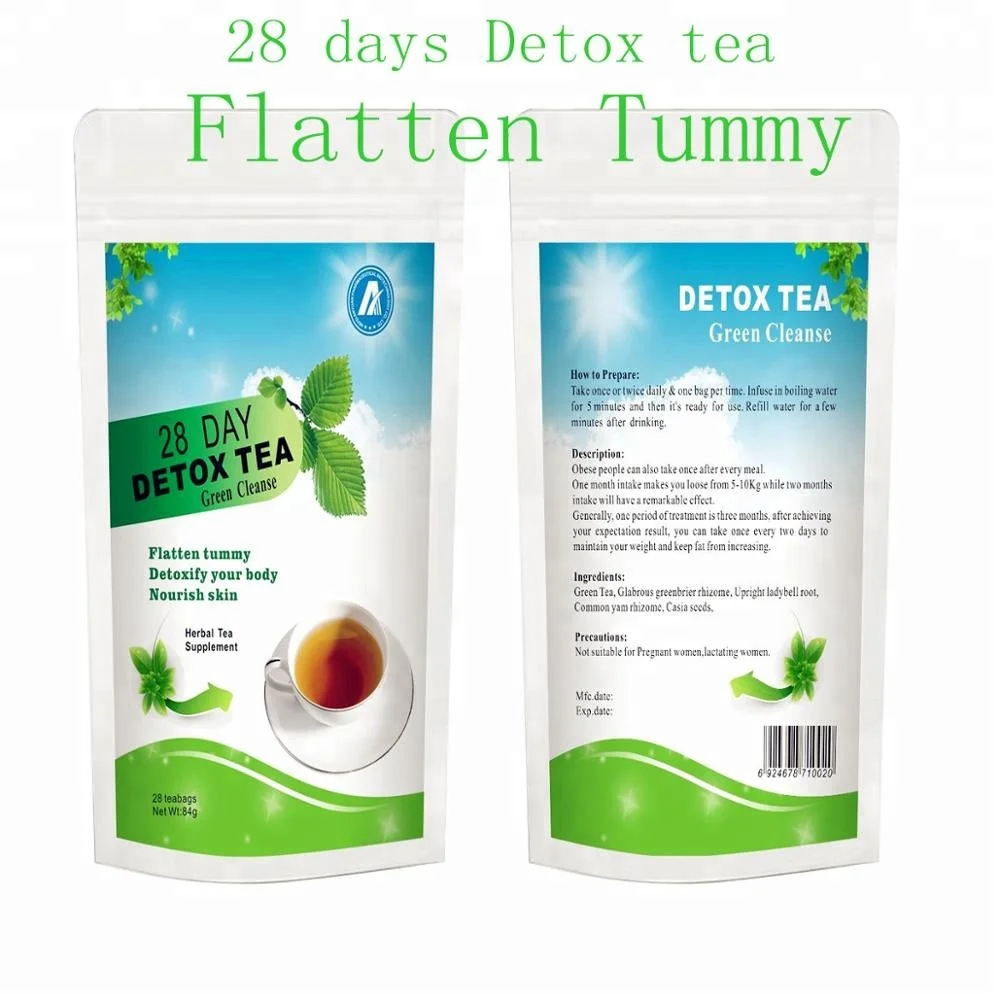 28 Days Detox Flat Tummy Tea and slimming tea  customized package