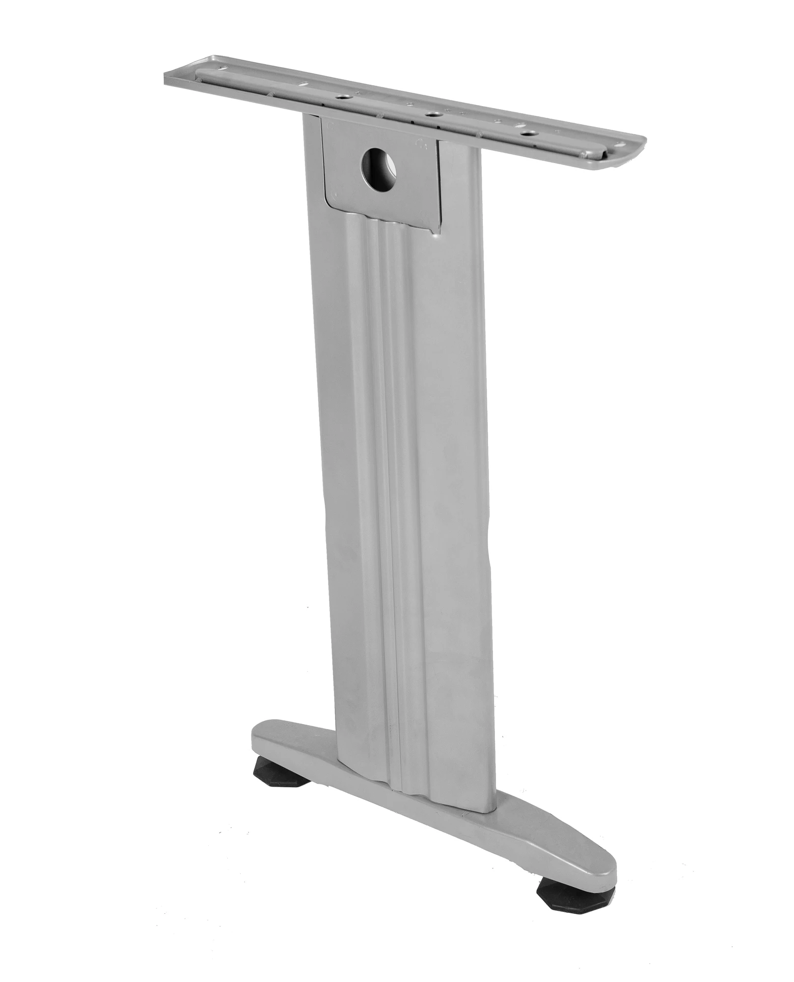 Stainless Steel I-Shape Table Legs with Metal Adjust Foot Levelers Base OEM Cup Powder Coated in Black or White for Living Room