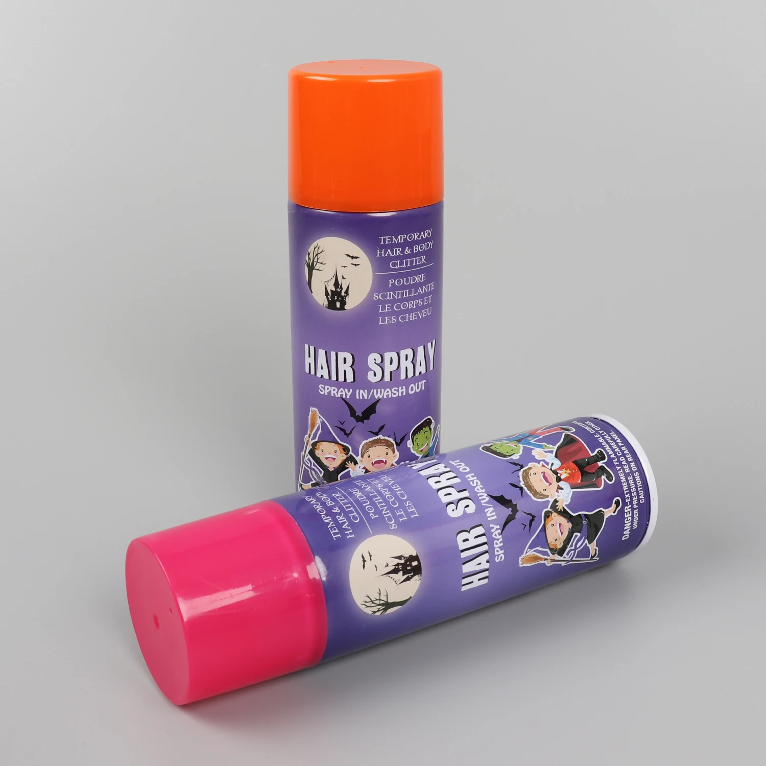 Custom Printed Empty Round Small Aerosol Metal Tin Can with Valve and Actuator