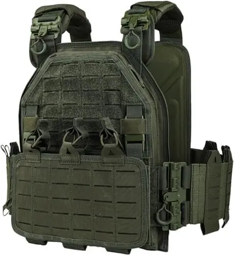 Abrasion Resistant Camouflage Tactical Training Vest Laser Cut Molle Modular Vests