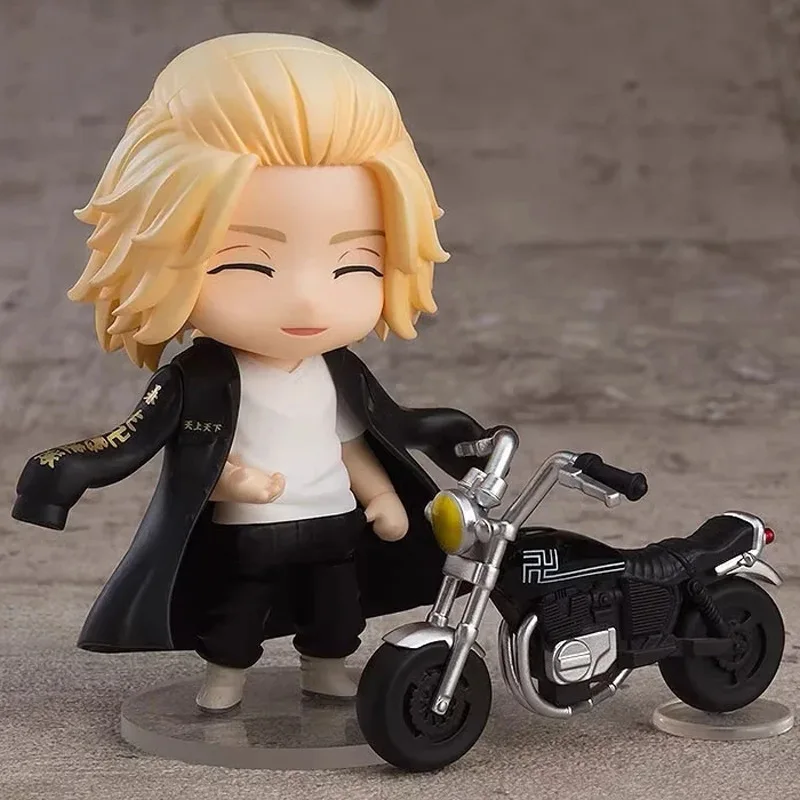 12cm Manjiro Sano anime figures Tokyo Revengers Figure Movable Replacement Parts Model Toy Q Version Cute Collectible Doll Gift