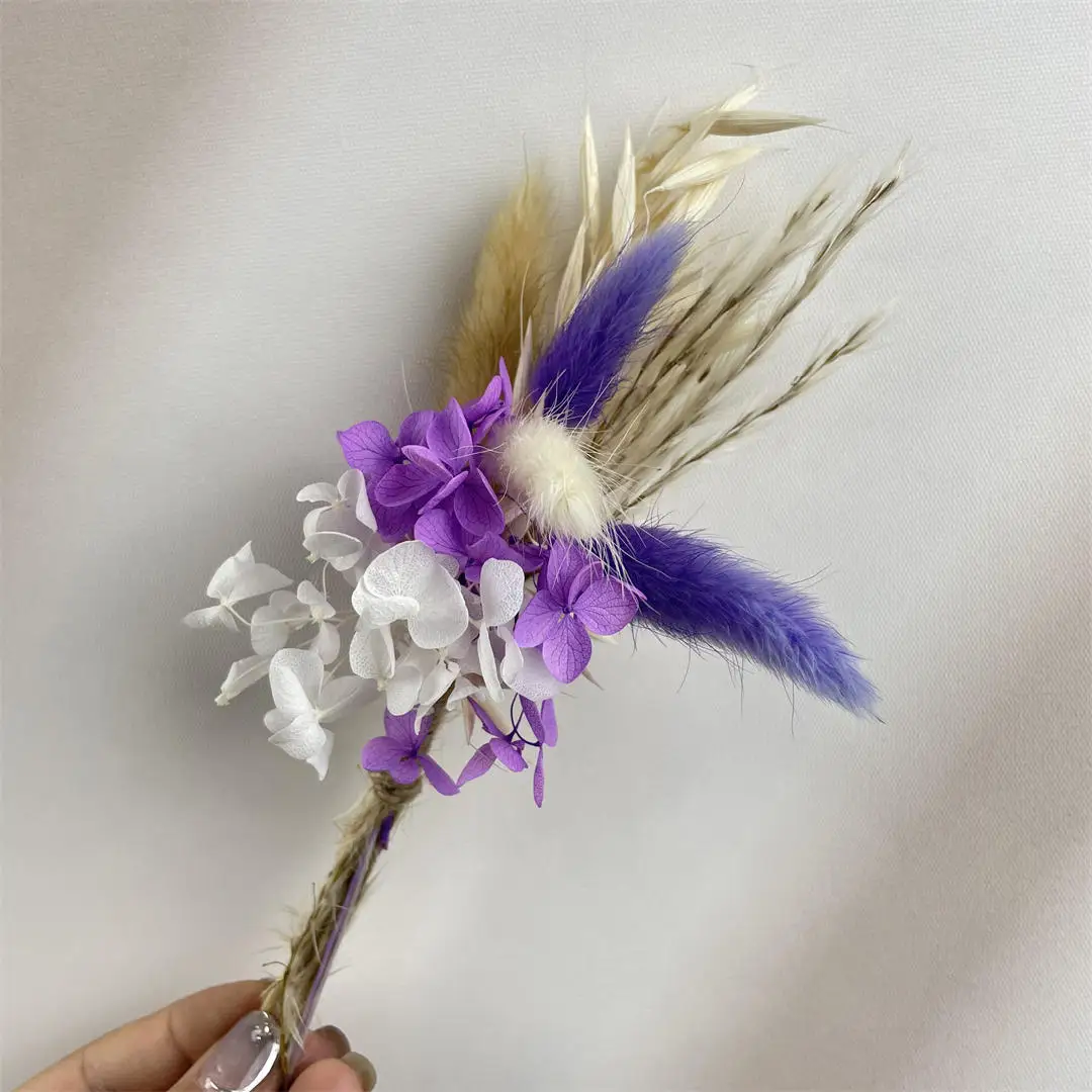 G55 Pampas Grass Dried Flower Bouquet Bohemian Arrangement Vase Home Decoration Boho Boutonniere