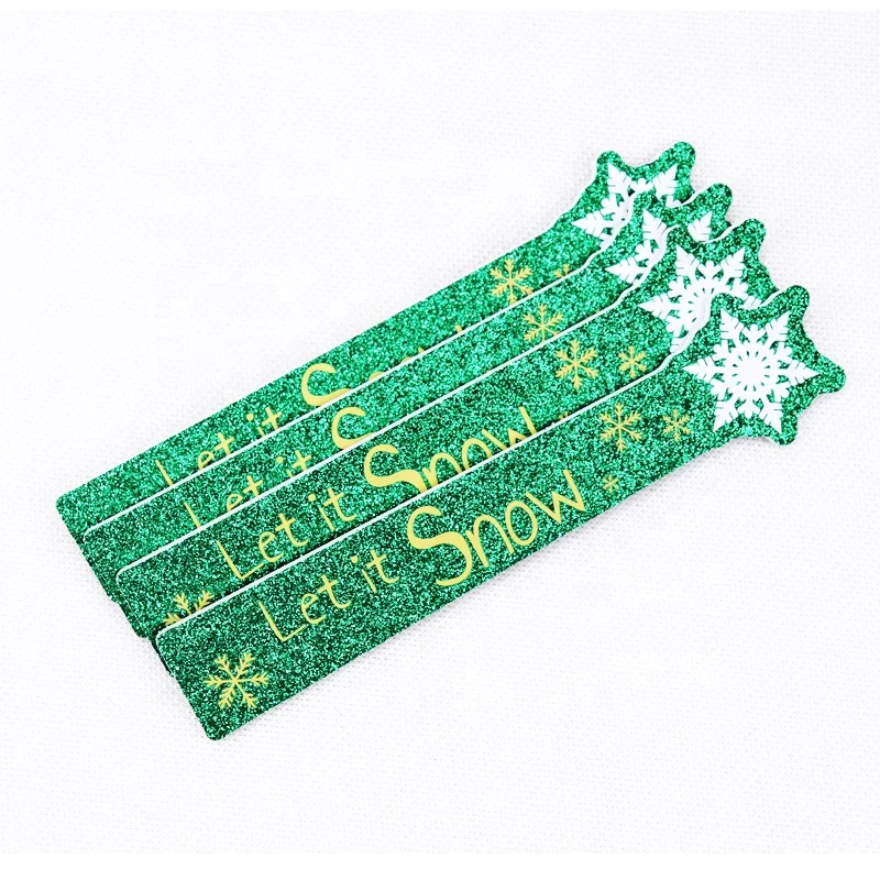 Best Selling Custom Printed Manicure Tools Glitter  Professional Disposable Nail File