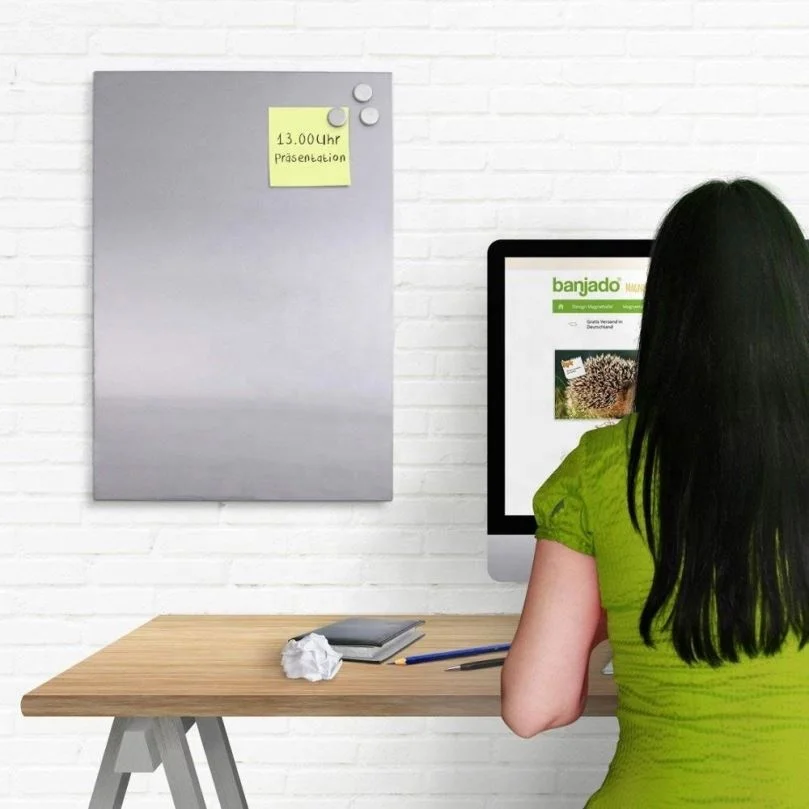 kitchen small fridge magnetic dry erase message lined whiteboard sheet for fridge