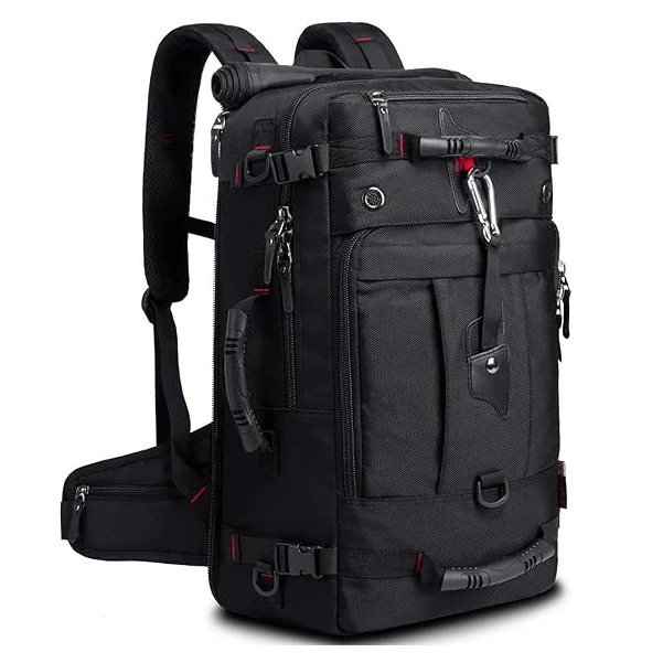 Unisex Convertible Backpack with RFID Waterproof Shockproof Office Computer & School Use Laptop Bag with Pockets Zipper Closure