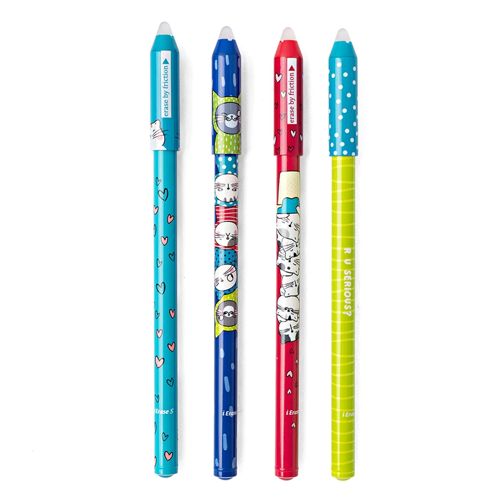 Wholesale Supermarket School Supplies One Stop Stationery Solution Supplie OA30 Kawaii Cute Eraser Gel Ink Pen