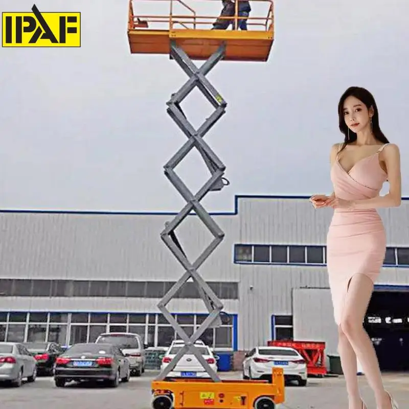 High-altitude Construction Work Lifting Height 12m Loading 2000kg Hydraulic Scissor Lift Platform Table Aerial