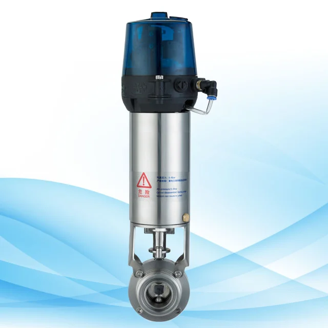 Electric-Pneumatic Actuated Butterfly Valve With Motorized Control