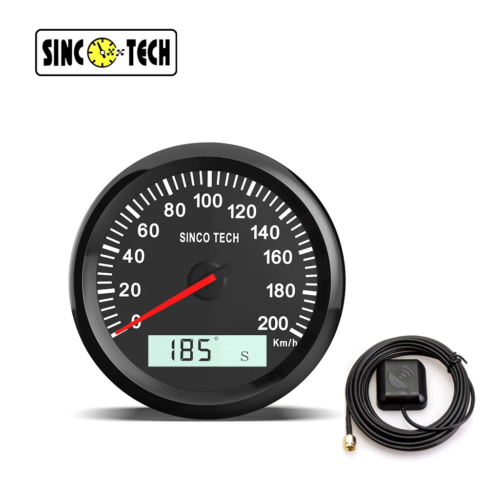  Sinco Tech новый 7 цветов цифровой 85 мм GPS 3-в-1 Спидометр 200kmh/курс/одометр спидометр для ATV UTV лодка морской
