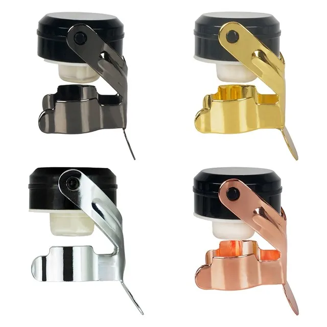 Stainless Steel Wine Bottle Stoppers Sealer Saver Beverage Champagne Bottle Stopper Custom Logo