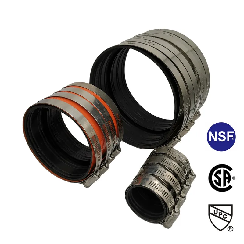 UPC NSF certification 304 Stainless Steel heavy duty  A type No Hub Stainless Steel Quick Coupling