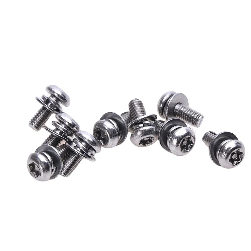 
Stainless steel combine screw and washer torx pan head sem machine screw 