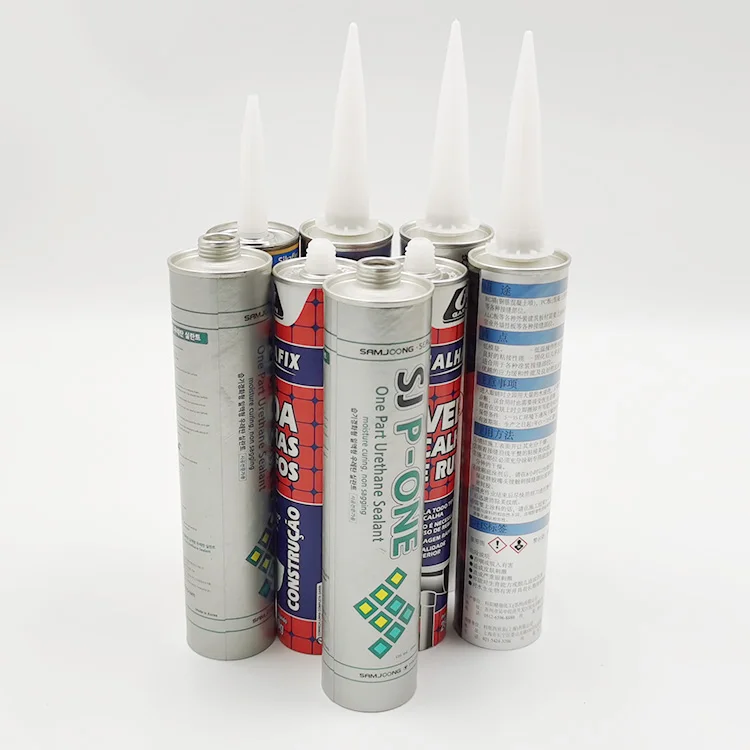 Free nails glue sealant paper cartridge black PU adhesive paper tube with custom design