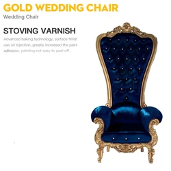 Silver Luxury Royal solid wood velvet Throne Chairs/sofa For Sale