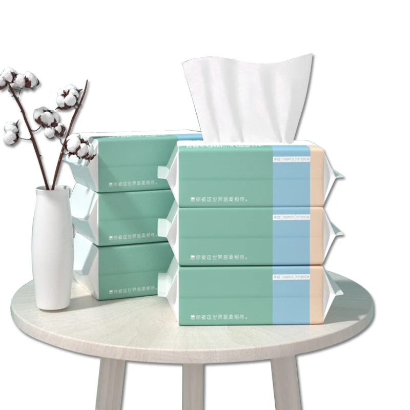 
Luxury Travel White Disposable Cotton Face Towel 