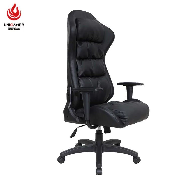 New design comfortable PVC leather computer racing gaming chair gamer 160 degree adjustable with fixed armrest