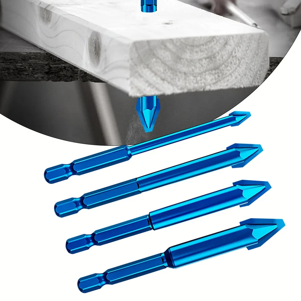 Hexagonal Multifunctional Carbide Tipped Drill Bit For Masonry Plastic Bricks Granite Glass Ceramic Metal Concrete Wood