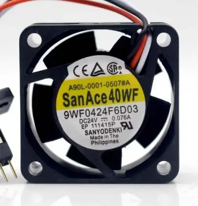 Оригинальный SANYO 12 В 48 DC24V 0.076A 4 см 40x40x20 мм 4020 ABB водонепроницаемый вентилятор охлаждения 9WF0424F6D03