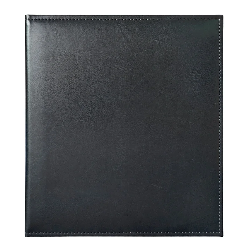 Leather cover loose leaf photo album cover D ring file folder for A4 size data book