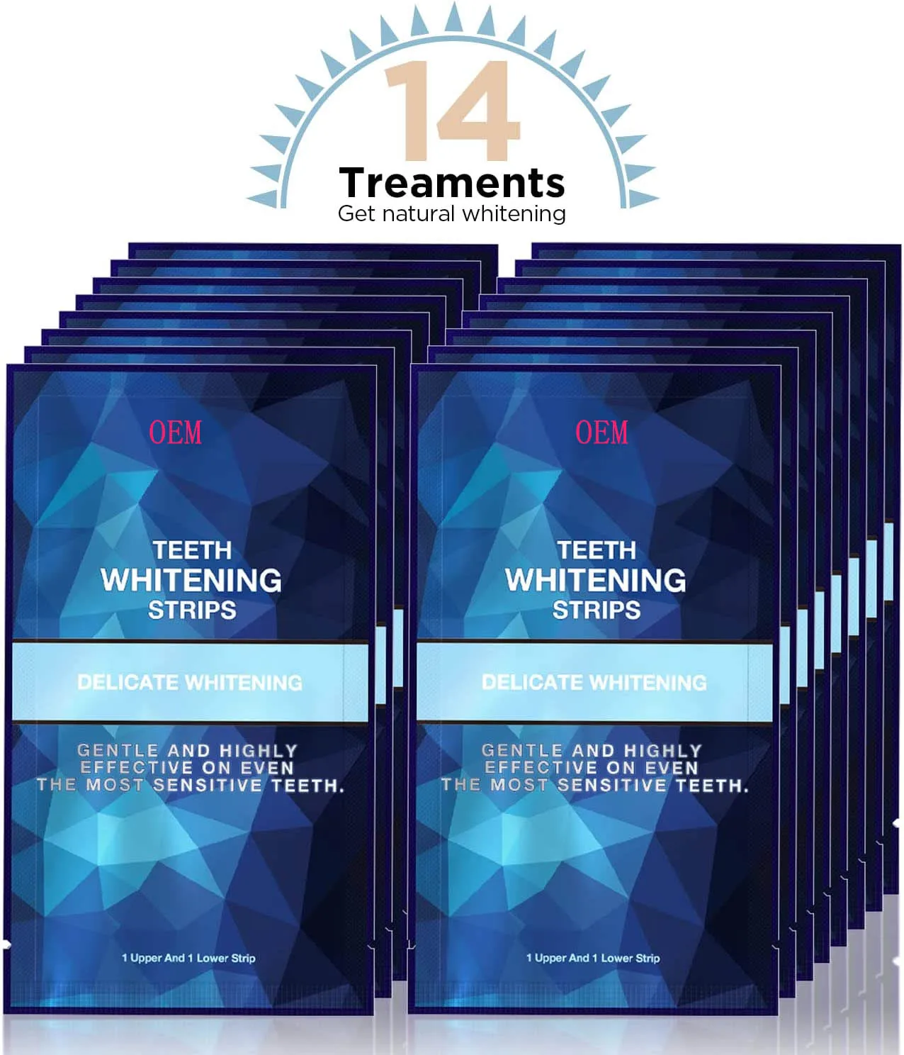 Wholesale Professional Teeth Whitening Strips Breath Teeth Cleaning Strips Private label Effective Tooth Whitening Strips