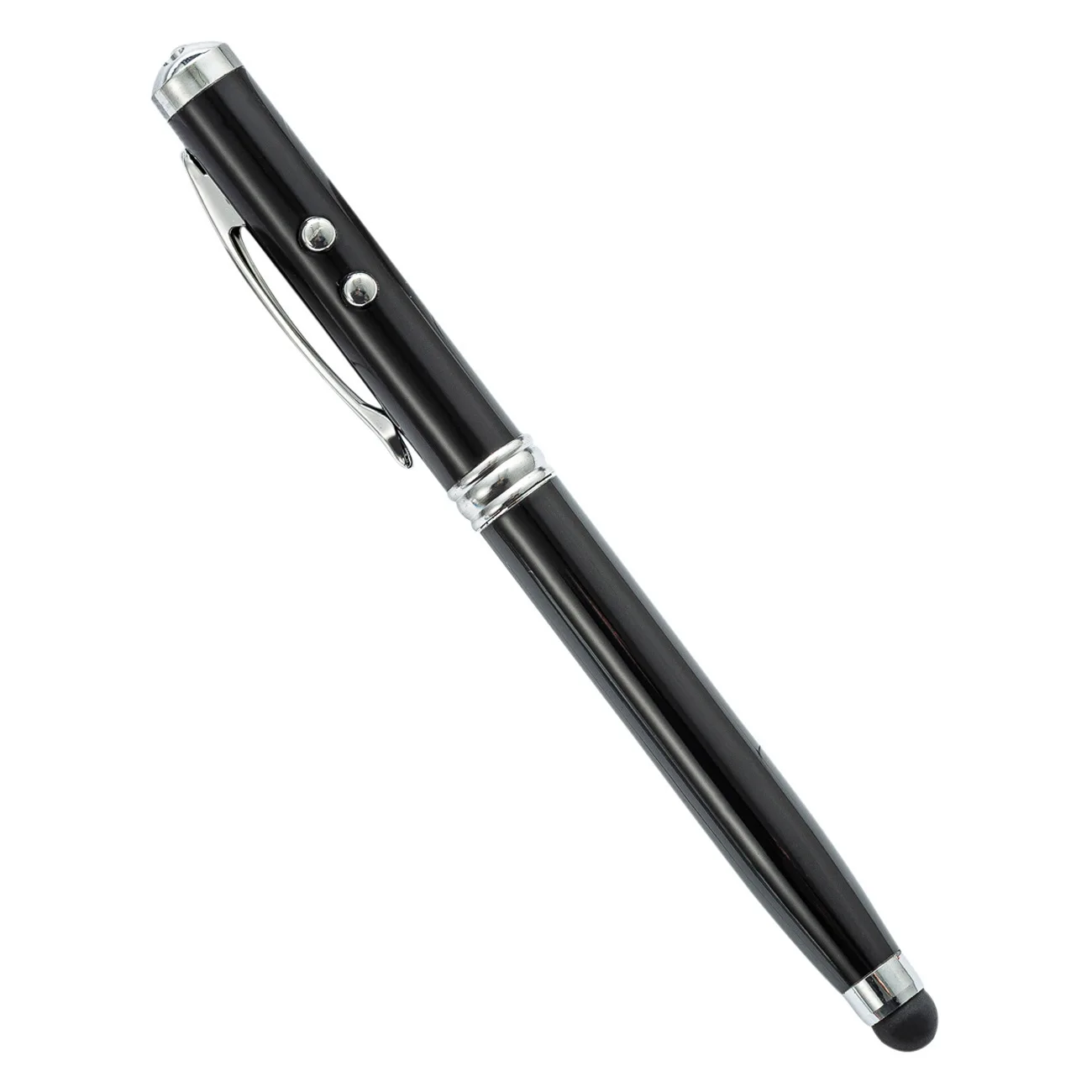 Wholesale Small MOQ Metal Light Pen 3 In 1 Multifunctional Led Light Stylus Pen With Engraved Logo