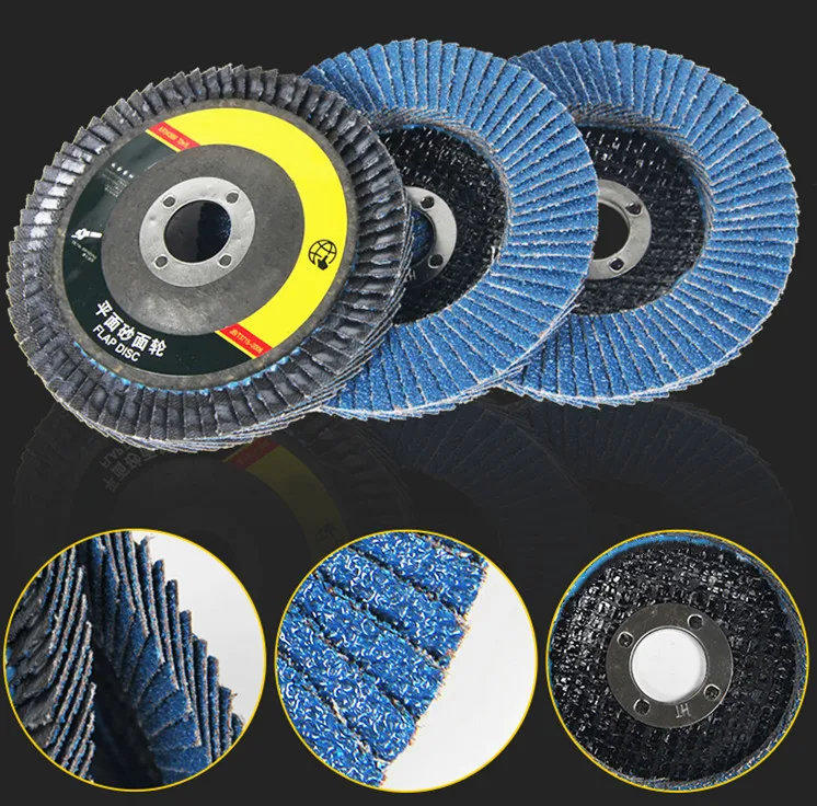 Sand flap discs  Alumina Oxide AO  blue Zirconia   Flap Wheel Flap Disc