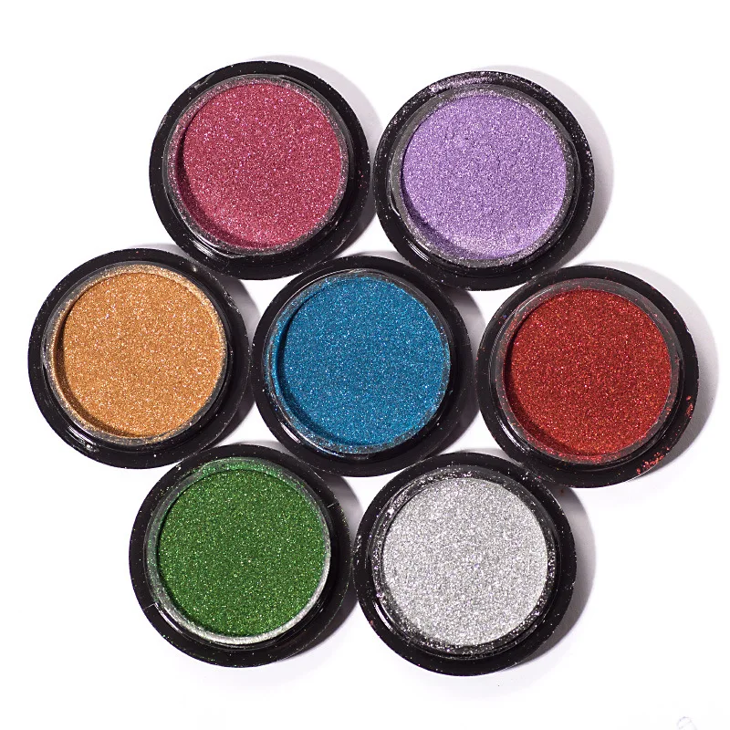 15 colors professional nail art salon chrome mirror effect manicure pigment magic metallic mirror powder