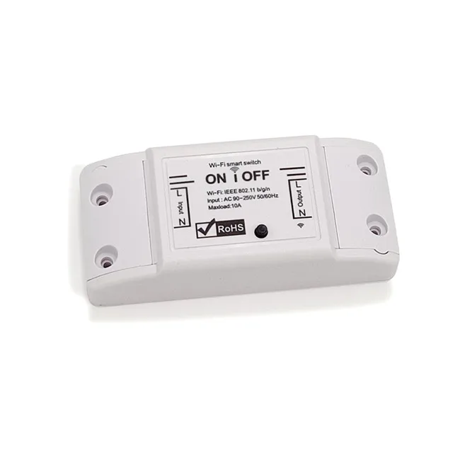 Wifi Switch Single Channel Wireless Remote Control electric for home appliances, compatible with Alexa DIY Your Home via phone