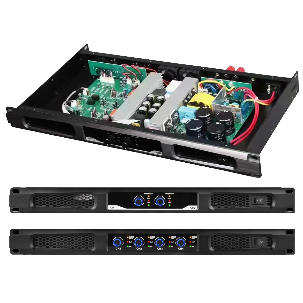 MiCWL CA650 двухканальный цифровой усилитель мощности 1U 19-дюймовая стойка 2600 Вт громкоговоритель сценический сабвуфер бас