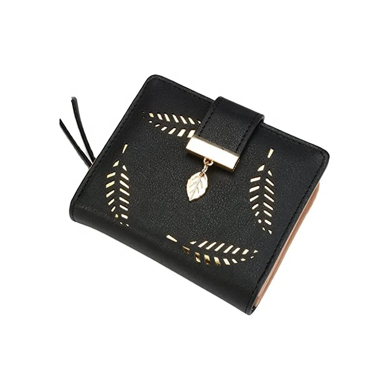 Custom Wallet RFID Blocking Minimalist Bifold Faux Leather Ladies Wallet and Purse Women Clutch Wallets