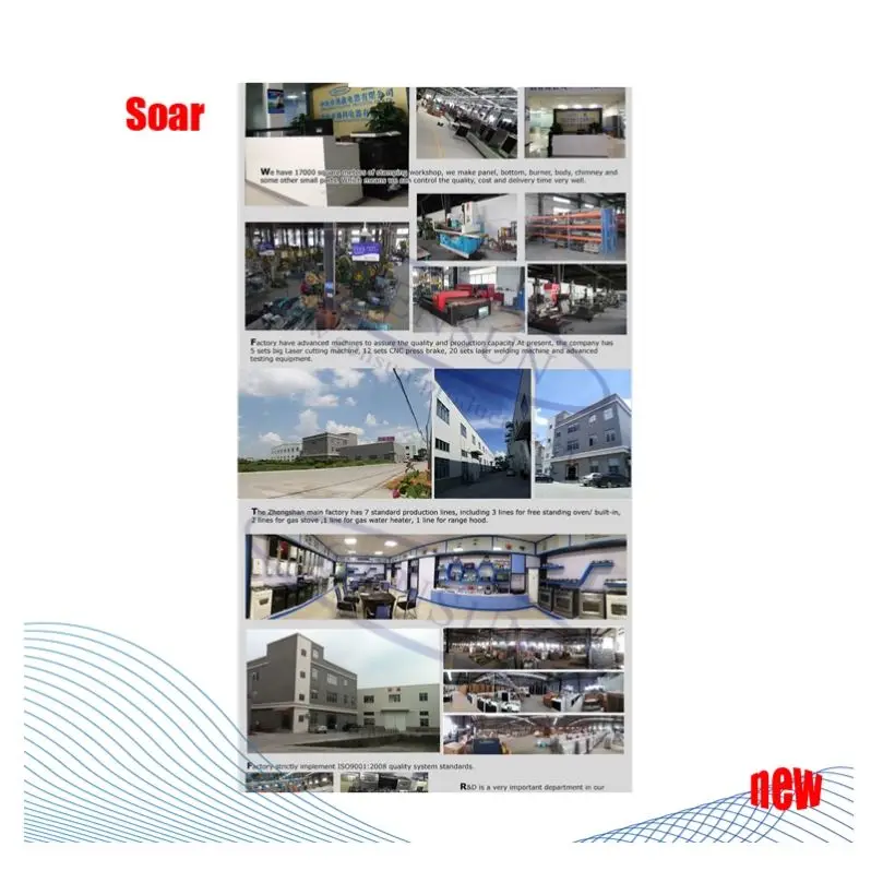 20 дюймов стоящая 3 газовая горелка 1 плита для приготовления пищи и духовка