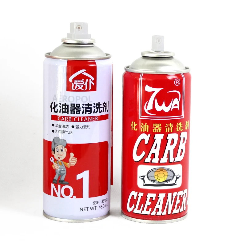 Private label customization win 7 carb and choke cleaner