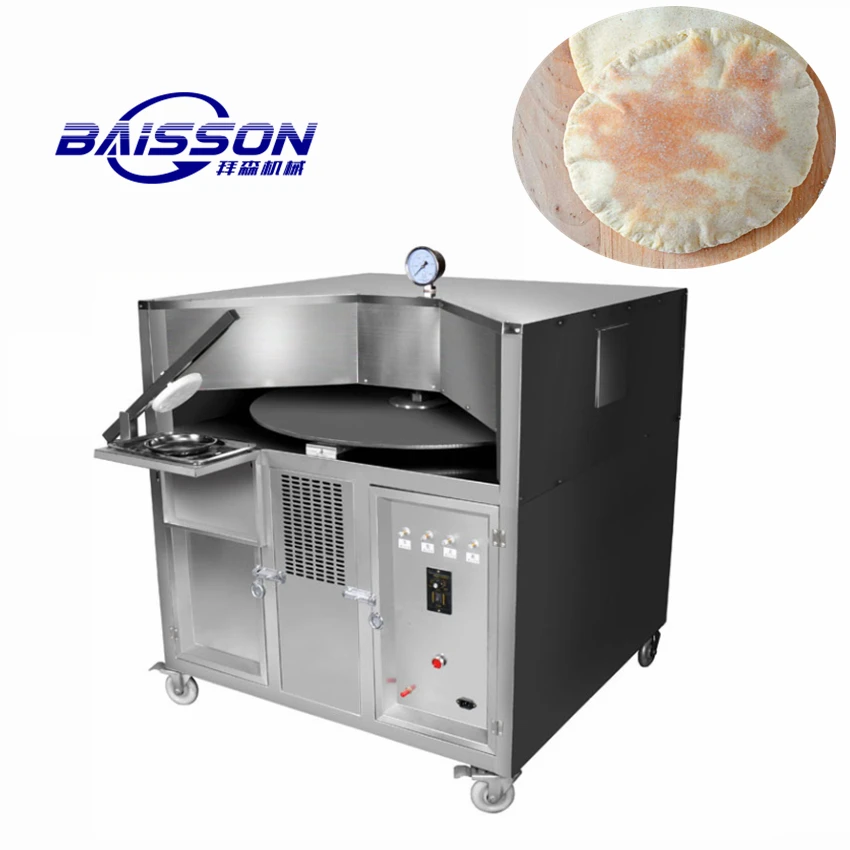 Hight Quality pita arabic bread rotary oven automatic roti making machine maker